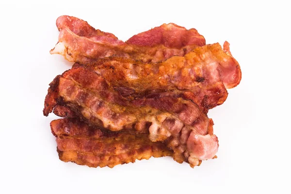 Cooked Smoked Bacon Strips — Stock Photo, Image