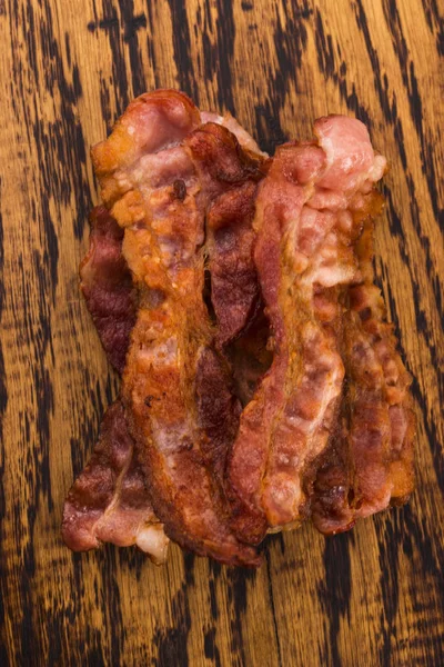 Cooked Smoked Bacon Strips — Stock Photo, Image