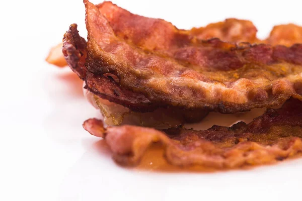 Vařené bacon pásků — Stock fotografie