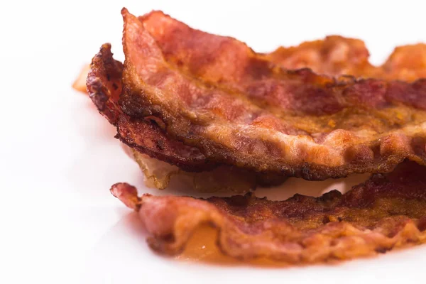 Vařené bacon pásků — Stock fotografie