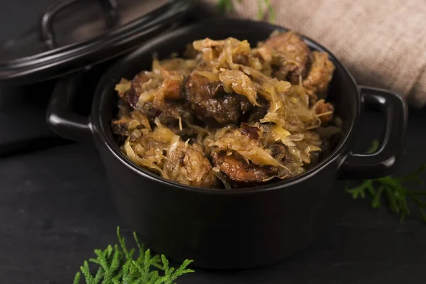 Свежий и вкусный Bigos — стоковое фото