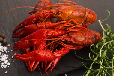 Lezzetli yemek. Nehir kaynadı.