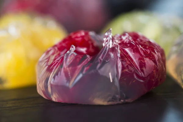 Sobremesa Gelatina Com Frutas — Fotografia de Stock