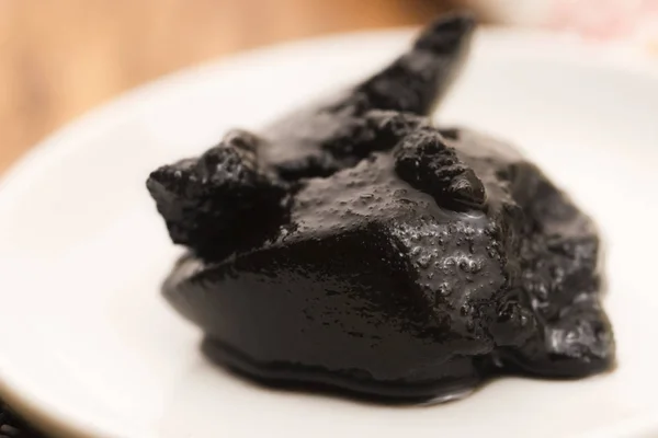 Pasta Sésamo Negro Con Semillas — Foto de Stock