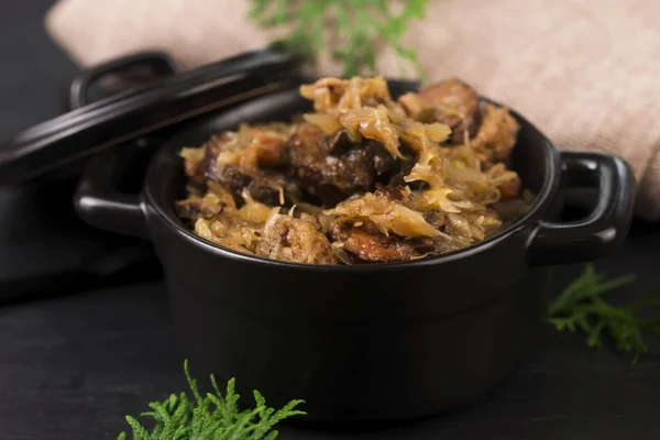 Frische und schmackhafte Bigos — Stockfoto