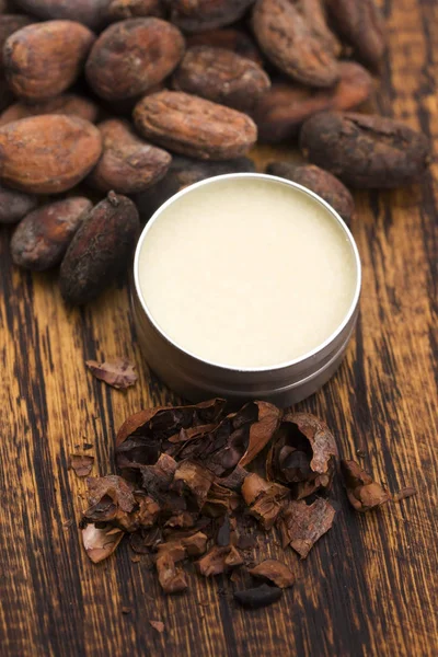 Unt Natural Cacao Sănătos Fasole — Fotografie, imagine de stoc