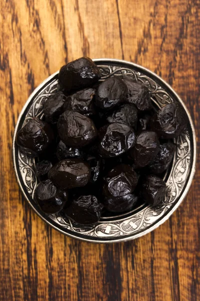 Siyah Zeytin Zeytinyağına Yakın — Stok fotoğraf