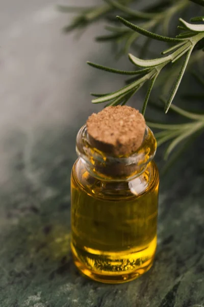 Rosemary Essential Oil Herbs — Stock Photo, Image