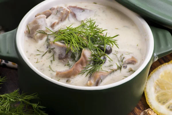 トルコの伝統的なトリプルスープイスケベ・コルバシと内臓スープ — ストック写真