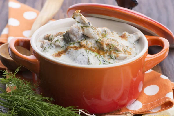 Sopa de callos tradicional turca; iskembe corbasi y sopa de despojos —  Fotos de Stock