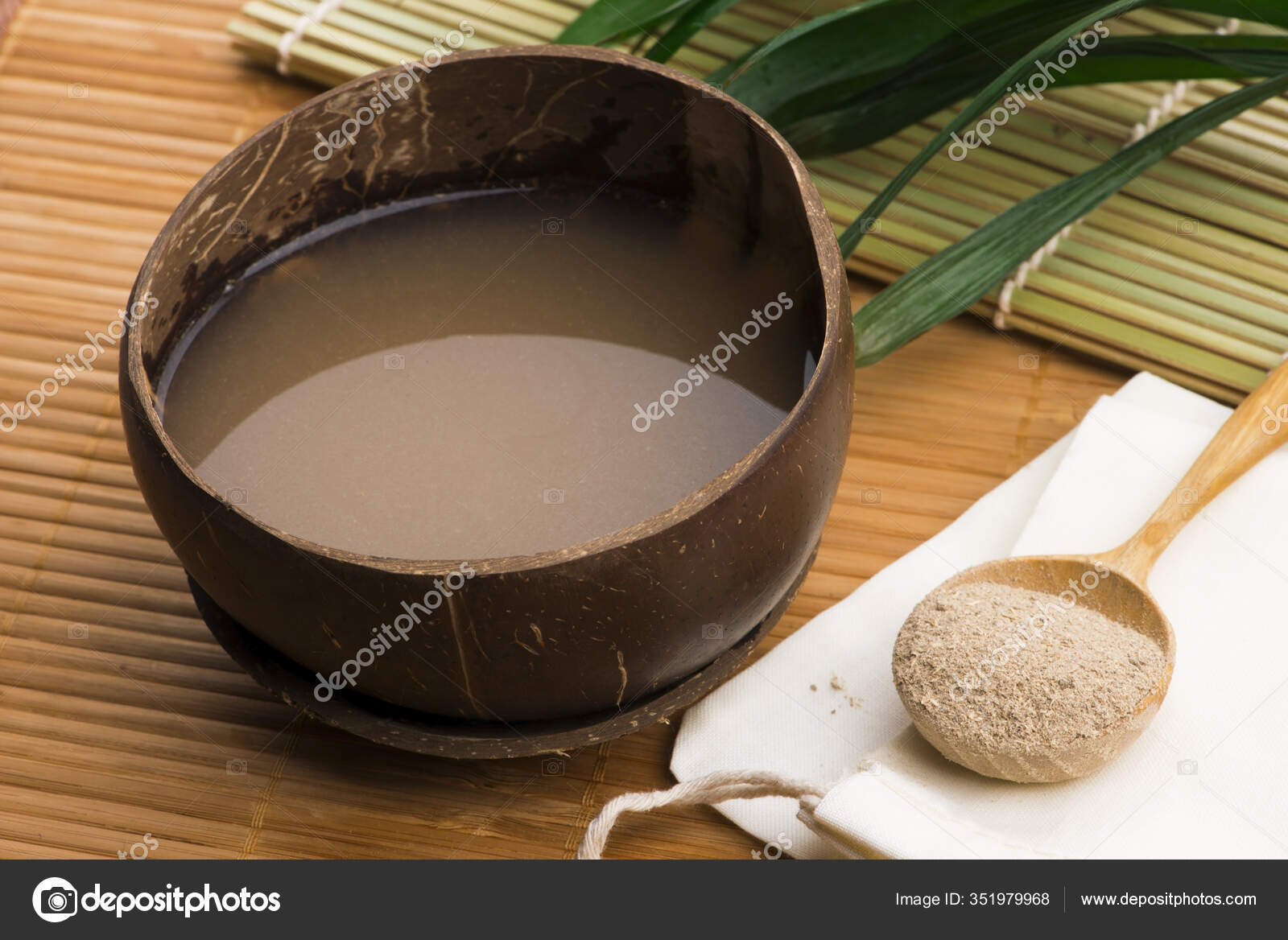 Kava Drink Made Roots Kava Plant Mixed Water Stock Photo by ©joannawnuk