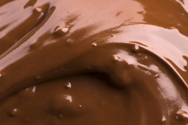 Melted Chocolate Background Close Image — Stock Photo, Image