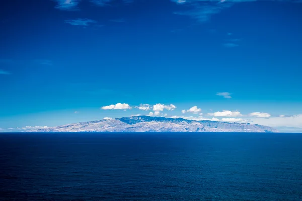 Blick auf die Insel La Gomera von Teneriffa aus — Stockfoto