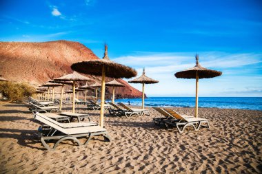 the equipped beach Playa de la Tejita clipart