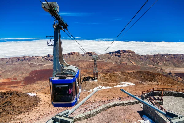 Cableway on the volcano Teide — Stock Photo, Image