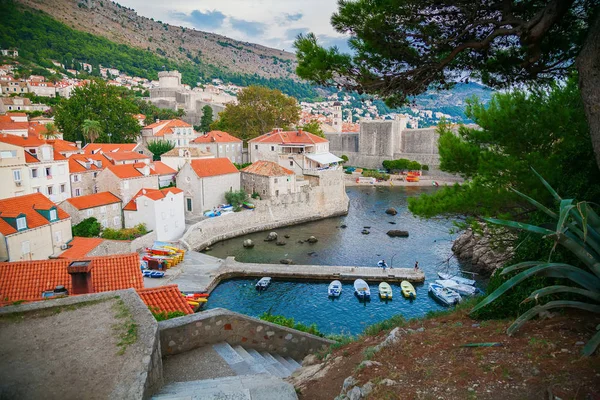 Dubrovnik West Harbor — Stock Photo, Image