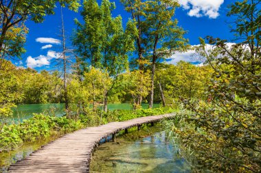 Plitvice göle ile yürüme yolu