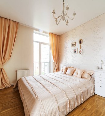 Yatak odasının içi. modern tasarım. 