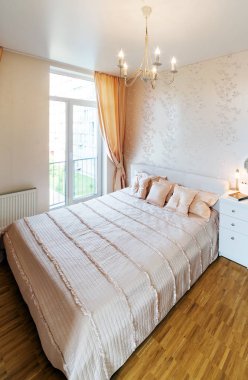 Yatak odasının içi. modern tasarım. 