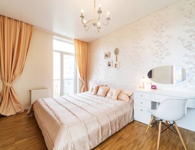 Yatak odasının içi. modern tasarım. 