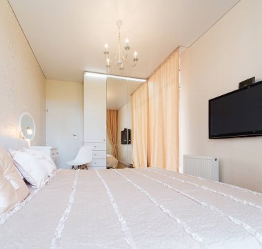 Yatak odasının içi. modern tasarım. 