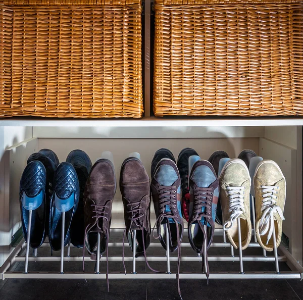 Shoes Footwear Shelf — Stock Photo, Image