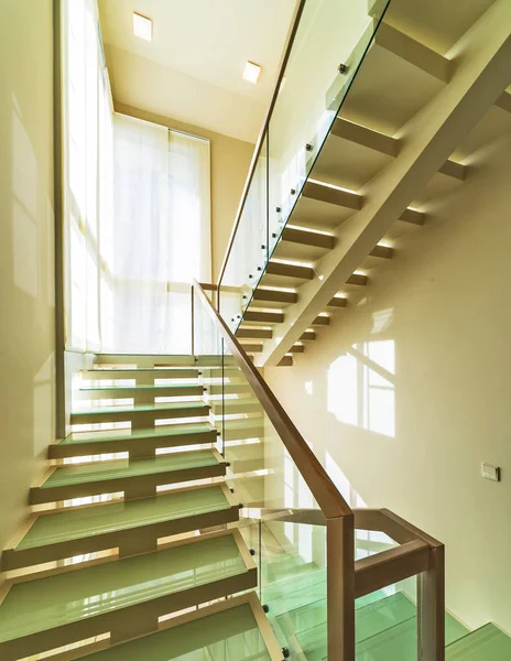 Modern Office Interior Stairs Windows — Stock Photo, Image