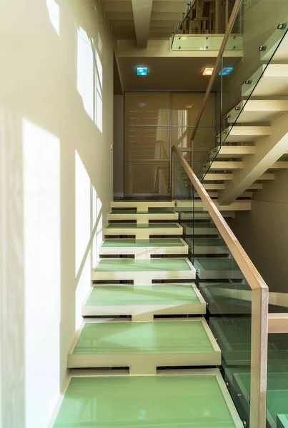 Modern Office Interior Stairs Windows — Stock Photo, Image