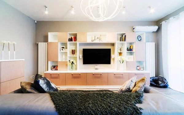 Interiér moderního obývacího pokoje — Stock fotografie