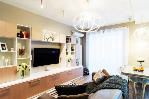 Interiér moderního obývacího pokoje — Stock fotografie