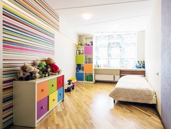 Colorido diseñado habitación de los niños —  Fotos de Stock