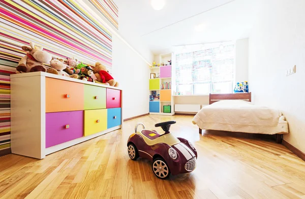 Colorful designed kids room Stock Image