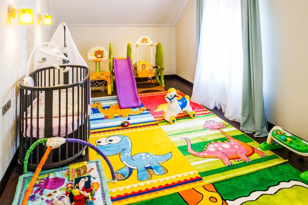 Intérieur Une Chambre Moderne Avec Jouets Pour Enfants — Photo