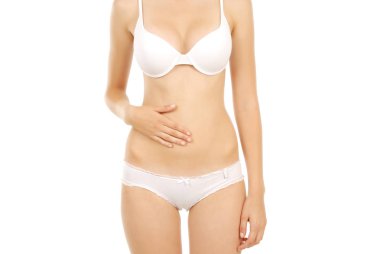 Kadın kendini kişisel sağlık için uygun masaj