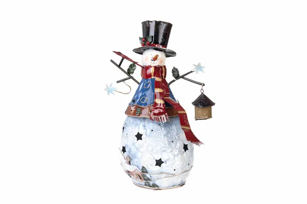 Christmas and New Year decorations ideas, snowman — Stock Photo, Image