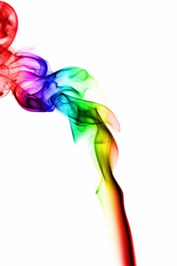 Renkli soyut duman dalga