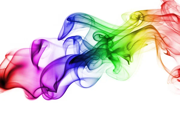 カラフルな抽象的な煙の波 — ストック写真