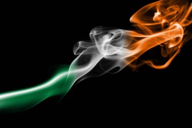 İrlanda Ulusal duman bayrak