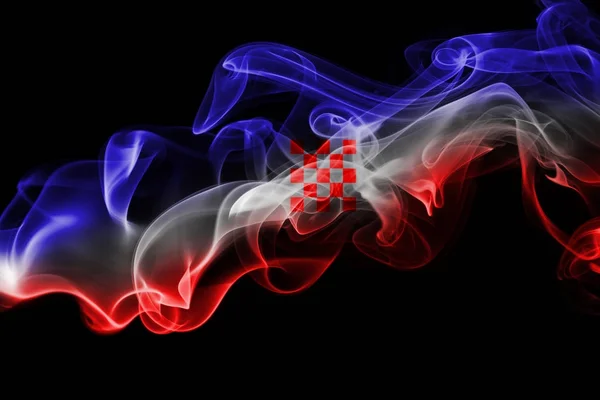 Croatia national smoke flag — Stock Photo, Image