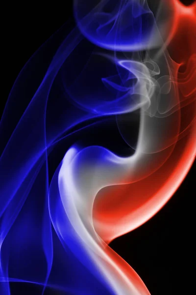 Francia bandera nacional de humo — Foto de Stock