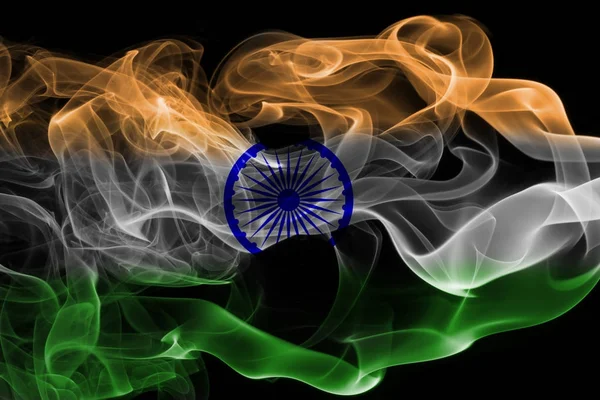 인도 연기 국기 — 스톡 사진