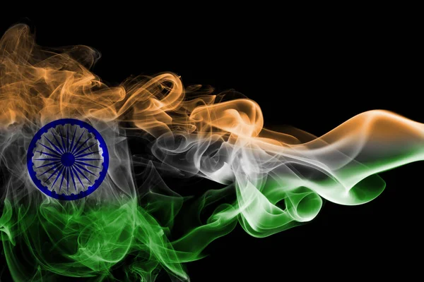 Indie státní vlajka kouře — Stock fotografie
