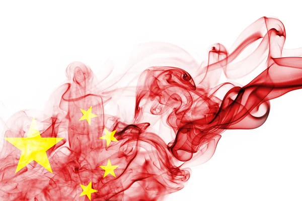 China bandera de humo nacional —  Fotos de Stock