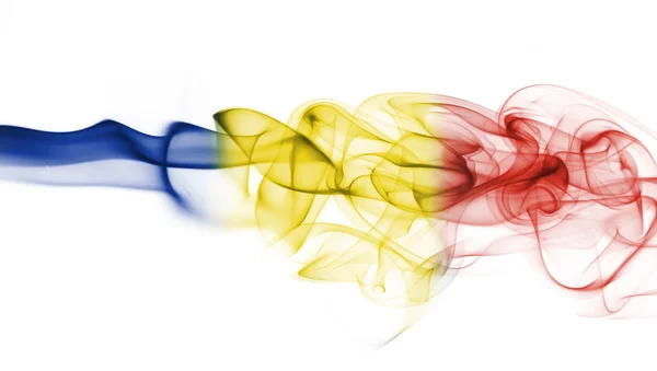 Rumunsko státní vlajka kouře — Stock fotografie