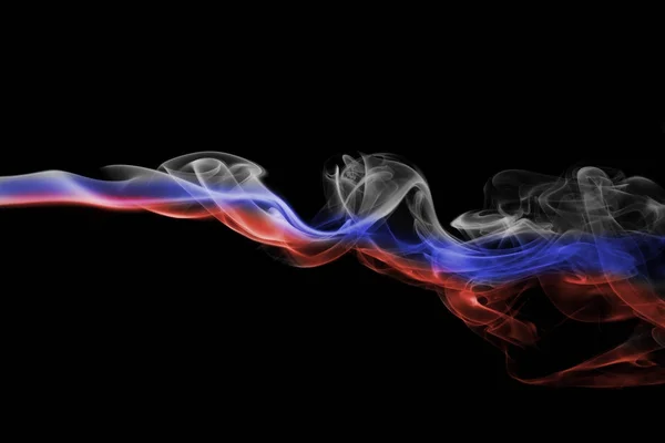 Russia national smoke flag — Stock Photo, Image