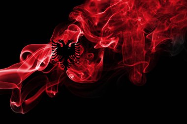 Alabania Ulusal duman bayrak