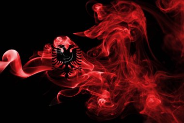 Alabania Ulusal duman bayrak