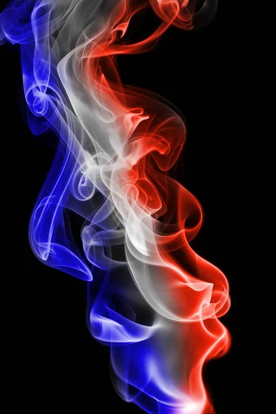 Francia bandera nacional de humo —  Fotos de Stock