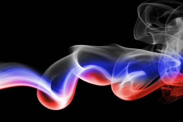 Russia national smoke flag — Stock Photo, Image