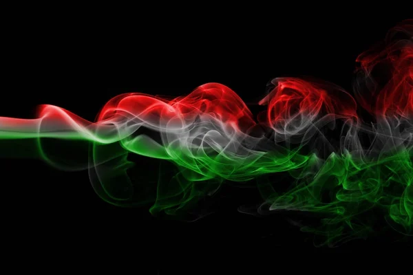 ハンガリーの国旗の煙 — ストック写真